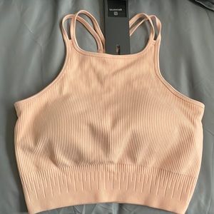 Brand New Bo+Tee Top Peach (Fitness Top)